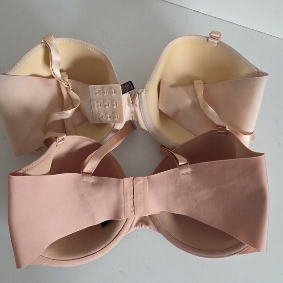 VICTORIA'S SECRET | lightly lined full coverage bras nude Beige Set Of 2 Sz 38DD - Picture 4 of 6